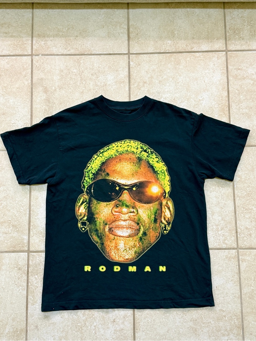 Vtg Style Dennis Rodman Official Apparel Graphic Double Sided STILL BAD Cotton